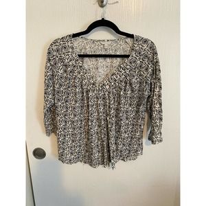 Lucky Brand Floral Blouse - M
